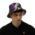 thumbnail image 4 of Sikiie Astronaut Floating purple Space Reflective Double-Sided Bucket Hat, Sun Hat, for Gardening, Beaching, Camping, Hiking, Fishing, 4 of 6