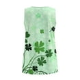 thumbnail image 5 of FUIALDOLG St Patrick Day Green Leaves Tank Tops for Women St Patricks Day T-shirt Sleeveless V Neck Flowy Tunic Tops Comfort Tanks Y2K Clothes Party Outfits,2XL, 5 of 7