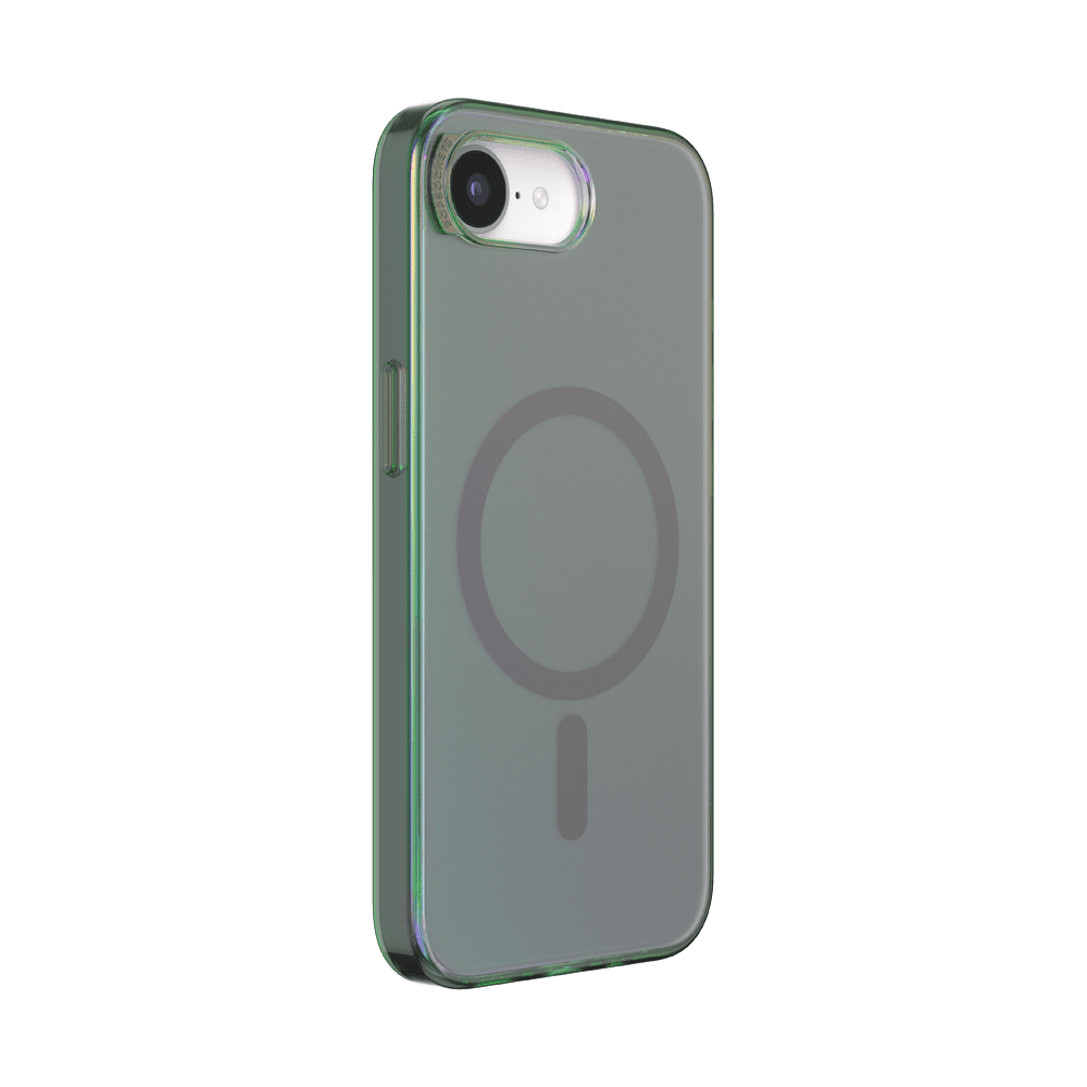 PopSockets iPhone 16E Phone Case with MagSafe, Wireless Charging Compatible, Green - Nightshade