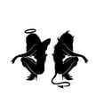 thumbnail image 1 of Angels and Demons Car Body Styling Sticker Removable Waterproof, 1 of 6