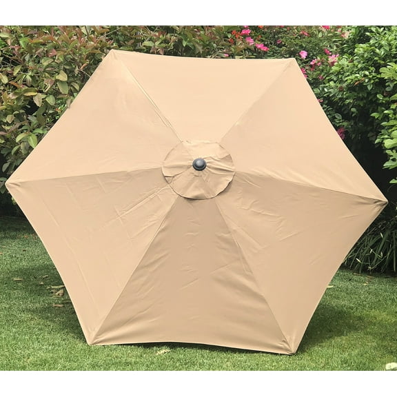 Bellrino Decor 7ft 6-Rib Strong and Thick Replacement Umbrella Canopy