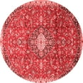 thumbnail image 1 of Ahgly Company Indoor Round Medallion Red Traditional Area Rugs, 8' Round, 1 of 4