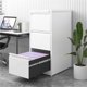 thumbnail image 3 of Qinaqin Filing Cabinets 3 Cajón Archivos Gabinete con Cerradura Resistente Vertical para Oficina en Casa Metálico Steel Almacenamiento LetterLegal Size Assembly Required- cm de, 3 of 7
