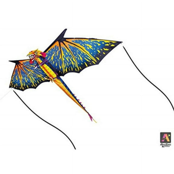 amazing kites 3d nylon dragon kite with 80" wingspan (6 ft 8 in)