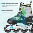 thumbnail image 3 of Patines en línea Gonex Green L para niñas y niños con iluminación, 3 of 8