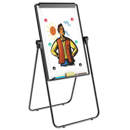 Whiteboard Stand - Yaheetech U-Stand Magnetic Whiteboard 24x36''Double Sided Dry Erase Board Portable/Height Adjustable & 360 Degree Rotating w/ 1 Eraser & 12 Magnets