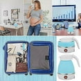 thumbnail image 3 of Folding Travel Kettle 600ml Electric Silicone Water Bottle Portable Heating Fast Kettle, 3 of 5
