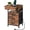 Rustic Brown + Black, variant on Nightstand with Charging Station, Bedside Table with Fabric Drawers, End Table with Lockable Hidden Compartment, 2 AC Outlets, 1 USB-A, 1 Type-C, for Bedroom, Black