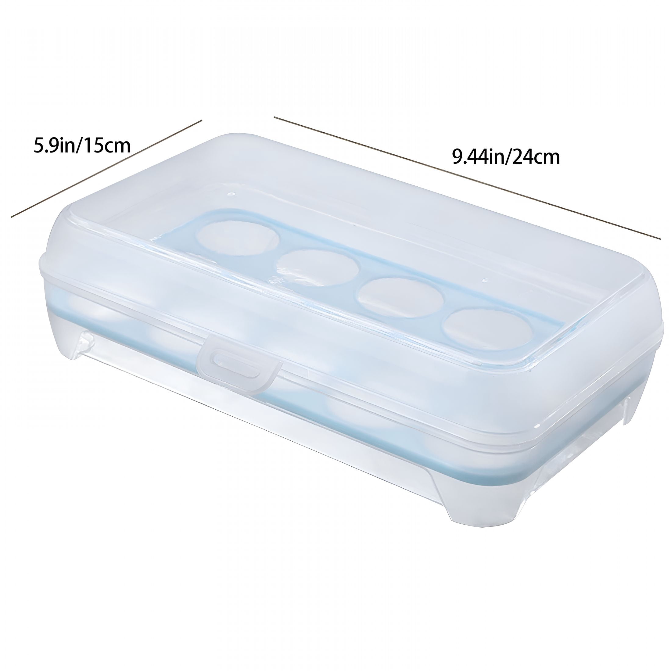 ACDANC 2026 New Kitchen Tool Large Capacity Egg Holder for Refrigerator Egg Fresh Storage Box for Fridge Egg Storage Container Organizer Clear Plastic Storage Container Food Storage Kitchen Storage