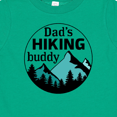 thumbnail image 4 of Inktastic Dad's Hiking Buddy with Mountains and Trees Boys or Girls Baby T-Shirt, 4 of 5