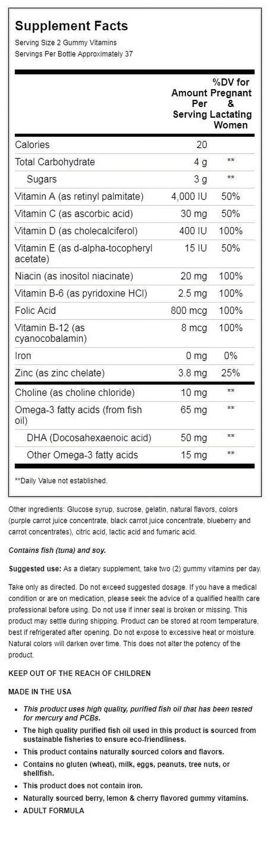 Nutrition Now - Prenatal Gummy Vitamins - 75 Gummies - image 2 of 2