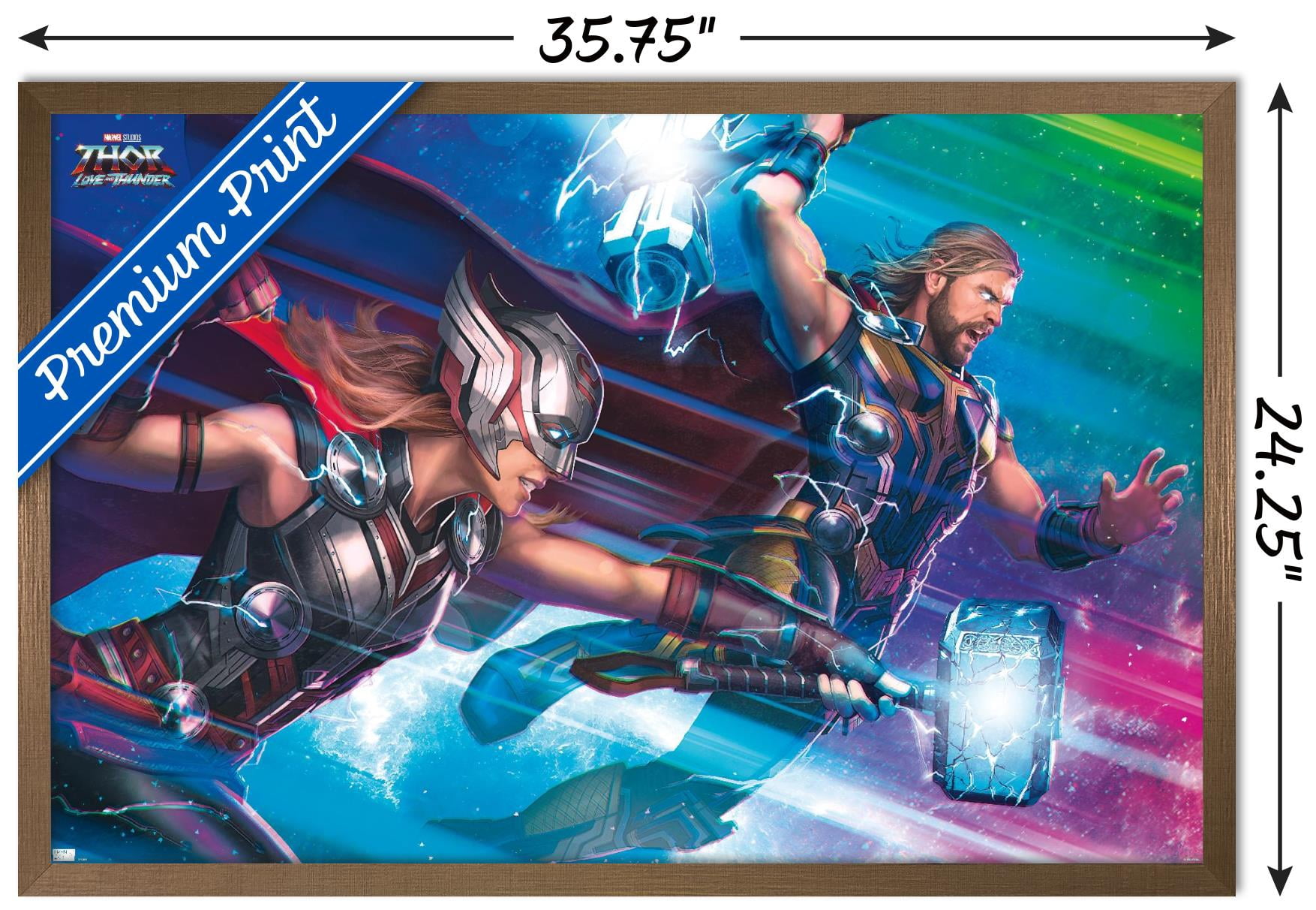 Marvel Thor: Love and Thunder - Bifrost Wall Poster, 22.375" x 34" Framed