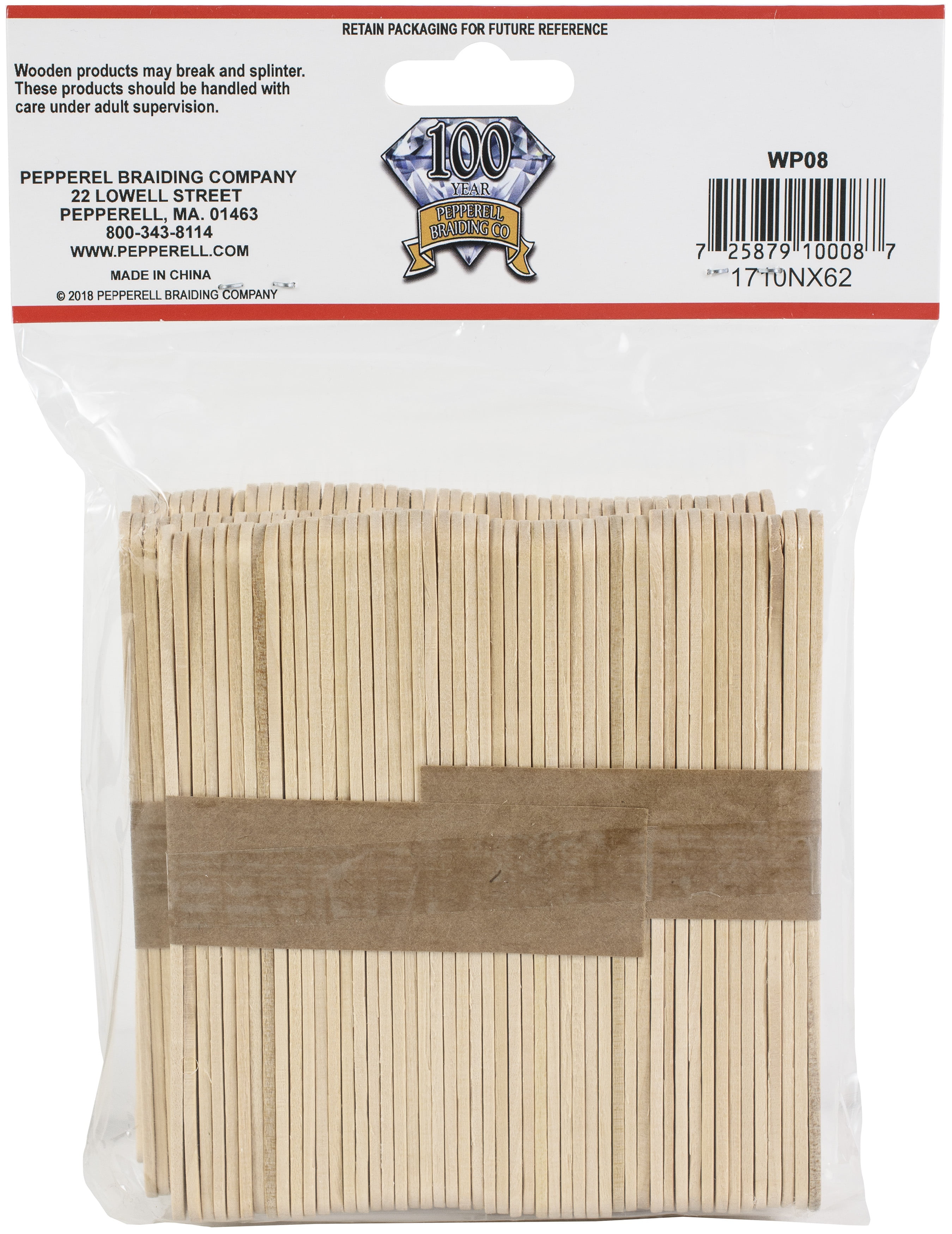Craft Sticks 4-1/2'X3/8' 150/Pkg-Natural