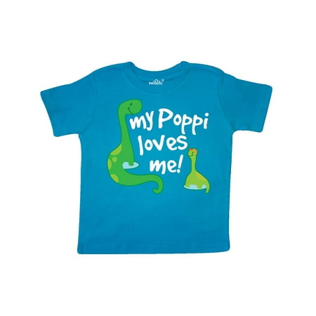 

Inktastic My Poppi Loves Me grandchild Gift Toddler Boy Girl T-Shirt