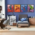 thumbnail image 3 of QTH Poster Superhero Pictures Watercolour Art Super Hero Canvas Print Wall Decorations Children's Room Decoration Superhero Wall Picture Boys Gifts 20 x 25 cm, 3 of 4
