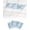 Blue, Aqua, White, variant on 1 Pack Fluorescent Light Cover for Ceiling Lights, Grey Coastal Magnetic Classroom Light Filters 4x2 Feet, Beach Starfish Nautical Coral Shell Summer Decorative Ceiling Shade Panel for Office
