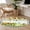 Green Yellow, variant on Area Rug for Living Room, Sunflowers Non-Slip Indoor Large Carpet for Bedroom/Dining Room, Spring Farmhouse Country Truck Leaf Wood Grain Washable Low-Profile Rectangle Floor Runner Rugs - 6 x 9 Ft