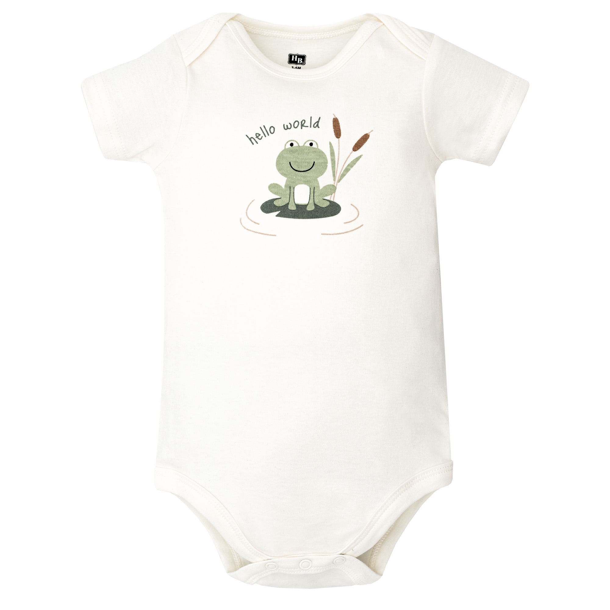 Hudson Baby Infant Cotton Bodysuits 5-Pack, Frog Pond, Preemie