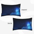 thumbnail image 2 of Pofeuu Futuristic Book Knowledge Print Polyester Microfiber Plush Pillowcases, Super Soft and Cozy Pillow Case Covers with Envelop Closure（Pillow core not included）-14"x20", 2 of 6