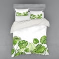 thumbnail image 2 of Ambesonne Leaf Bedding Set 3 Pcs, Foliage Swirls Botanic, Twin XL, Pale Green, 2 of 3