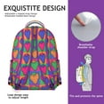 thumbnail image 5 of Strawberry Themed Backpack for College & Work - Trendy School Bag for Women & Teens, Roomy Laptop Backpack with Front Pocket, Durable Strawberry Print, Awesome Gift for Her, 5 of 6