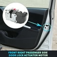 thumbnail image 2 of Replacement Front Right Passenger Side Power Door Lock Actuator Motor Black, 2 of 6