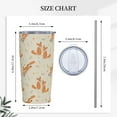 thumbnail image 5 of Cute Fox In Autumn Seamless Pattern Tumbler Travel Coffee Mug With Flip Lid 20 Oz Insulated Tumbler Cup Gift For Father Mother Friend Birthday, 5 of 6