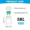 thumbnail image 2 of Uxcell Clear Glass Sample Vials, Liquid Bottles 20pack Green 5ml, 2 of 7
