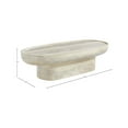 thumbnail image 3 of Meridian Furniture Tivoli Travertine Finish Concrete Indoor/Outdoor Coffee Table, 3 of 8