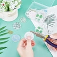 thumbnail image 3 of 1 Box DIY Cellulose Acetate(Resin) Earring Making Kits Including Flat Round Pendants Brass Earring Hooks Golden & Silver, 3 of 6