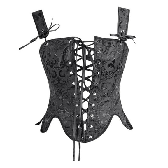 ANINEO Band Fishbone Jacquard Petal Corset Shapewear Waist Bodice Clothes