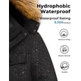 thumbnail image 6 of WenVen Men's Winter Warm Coat Puffer Jacket Thicken Long Sleeve Waterproof Parka Black L, 6 of 10