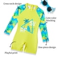 thumbnail image 6 of Ymyiu Baby Boy Swimsuit with Sun Hat Infant Baby Boys Swimsuit One Piece Long Sleeve Rash Guard Zipper Bathing Suit Swimwear with Sun Cap Beachwear Size 8-9 Years (Yellow,8-9 Years), 6 of 7