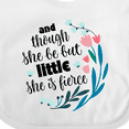 thumbnail image 4 of Inktastic Though She Be but Little Fierce Quote Girls Baby Bib, 4 of 4