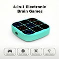 thumbnail image 3 of Electronic Tic Tac Toe Game, Upgraded 4-in-1 Handheld Digital Puzzle Game Console, Memory Flash, Whack-a-Mole, Ideal Birthday Gift for Kids 4+, Green, 3 of 12