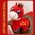 thumbnail image 5 of Lunar Newyear Home Décor,for Holiday Zodiac Gift Home Office Car Decors-Year of 2026 Horse Mascot Statue,2026 New Year Red Smile Horse Plush Doll(1pc - L), 5 of 5