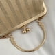thumbnail image 4 of Bolso de mano para mujer, bolso de mano simple de paja para viajes y vacaciones caqui Ehuebsd Para Estrenar, 4 of 6