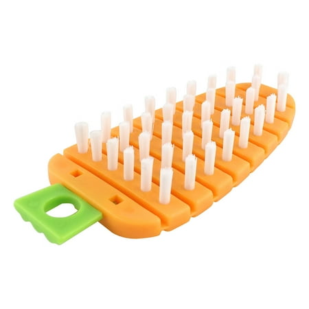 

Cleaning Brushes with Handles Bend-Able Fruit Vegetable Cleaning Brush Creative Carrot Brush Home Kitchen Multifunctional Silicone Brush Cleaning Brush Pp Pe Orange