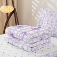 thumbnail image 5 of Manfei Cute Coquette Bowtie Zipper Twin Comforter Sets with Fitted Sheet and 2 Pillowcases,Dreamy Princess Bows Zipper Bedding Set,Reversible,4 Pieces, 5 of 7