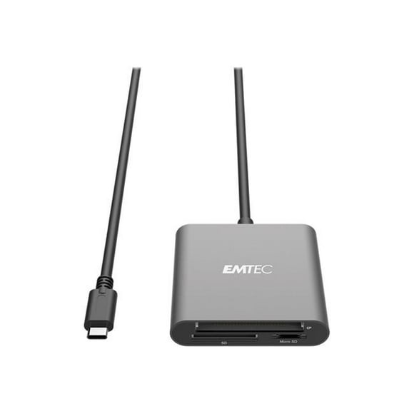 EMTEC ECCAREADT610C Type-C 3-in-1 Card Reader