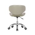 thumbnail image 5 of Madison and Park Set of 2 Hugo Short Stool Adjustable 13" to 15" Low Rolling Chair with Backrest, Grey - N/A, 5 of 7
