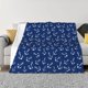 thumbnail image 1 of Fotbe Nautical Anchors Manta de Franela con Estampado, Manta Ultrasuave para Cama, Sofá, Auto, Hipoalergénica y Antibolitas-50"x40", 1 of 6