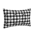 thumbnail image 2 of Daiia Anchor Black Tartan Plaid Bedding Waterproof Pillow Protector Zippered Queen – Bed Bug Proof Pillow Encasement-16"x24", 2 of 9