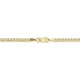thumbnail image 4 of 10k Yellow Gold 2.5mm Curb Link Chain Necklace Pendant Charm, 4 of 9