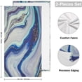 thumbnail image 2 of Marble Agate Ripples Hand Towels 2 PCS, Kitchen Towel Ultra Soft and Highly Absorbent,Decorative Fingertip Face Towel for Bathroom Hotel, 28.3"x14.4", 2 of 5