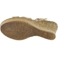 thumbnail image 4 of Refresh Womens Jean-01 Beaded Ankle Strap T-Strap Cork Wedge Sandals, 4 of 4