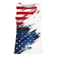 thumbnail image 3 of Chiccall Men's Summer Tops 4th of July Patriotic Tank Tops Independence Day Flag Print Casual Sleeveless Athletic Muscle Shirts, 3 of 5