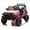 Pink-Single Seat, variant on DYNALUNE  24V Kids Ride on Jeep, 400W Battery Powered Car with 4-Wheel Suspension & Music