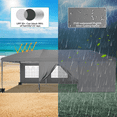 thumbnail image 4 of COBIZI 10x30 Canopy Party Tent with 8 Sidewalls,Waterproof UPF 50+ 0utdoor Wedding Event Tents for Parties Backyard Pop up Canopy Gazebo with 4 Sand Bags&Carry Bags,Gray, 4 of 9