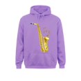 thumbnail image 3 of Sudadera con capucha de manga larga gótica para hombre, regalo de saxofón, notas musicales, verano y otoño, 3 of 5